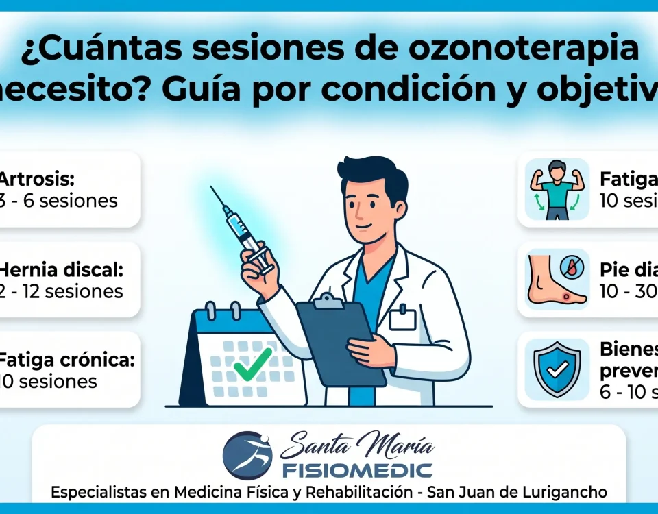 ¿Cuántas sesiones de ozonoterapia necesito? Guía por condición y objetivo