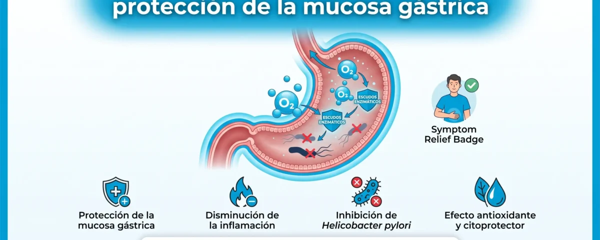 Gastritis crónica y ozonoterapia: protección de la mucosa gástrica
