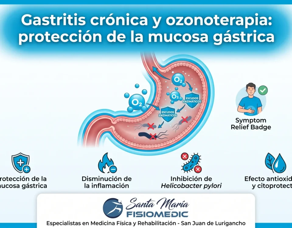 Gastritis crónica y ozonoterapia: protección de la mucosa gástrica