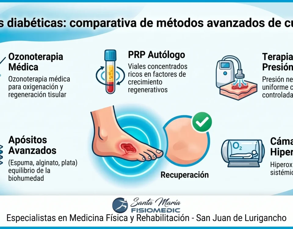 Heridas diabéticas: comparativa de métodos avanzados de curación