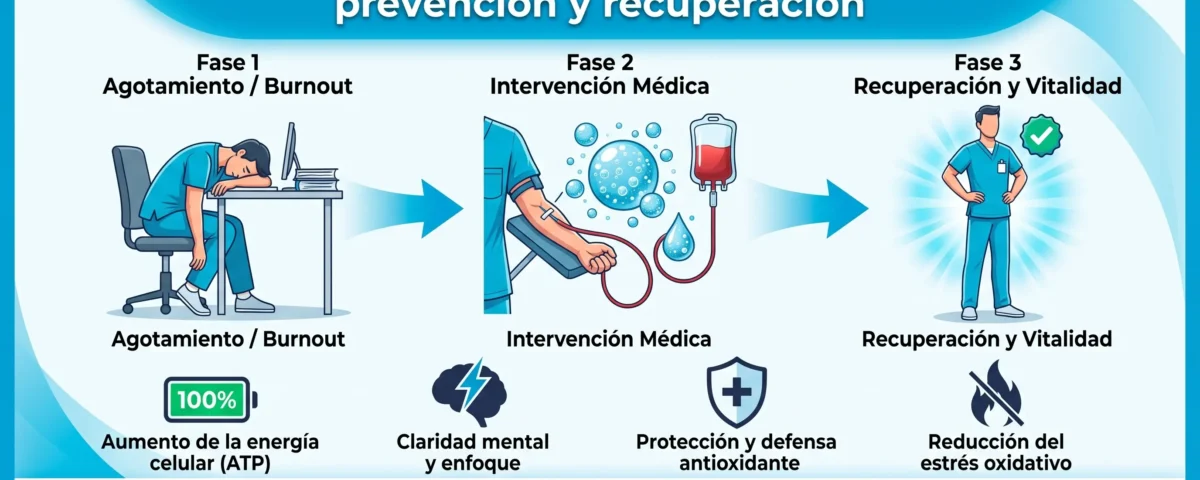 Ozonoterapia para profesionales con burnout: prevención y recuperación