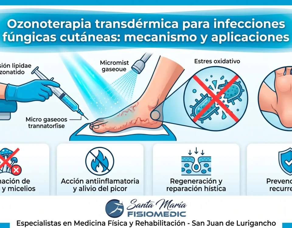 Ozonoterapia transdérmica para infecciones fúngicas cutáneas: mecanismo y aplicaciones