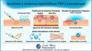 Queloides y cicatrices hipertróficas: PRP y ozonoterapia