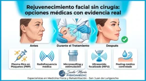 Rejuvenecimiento facial sin cirugía: opciones médicas con evidencia real