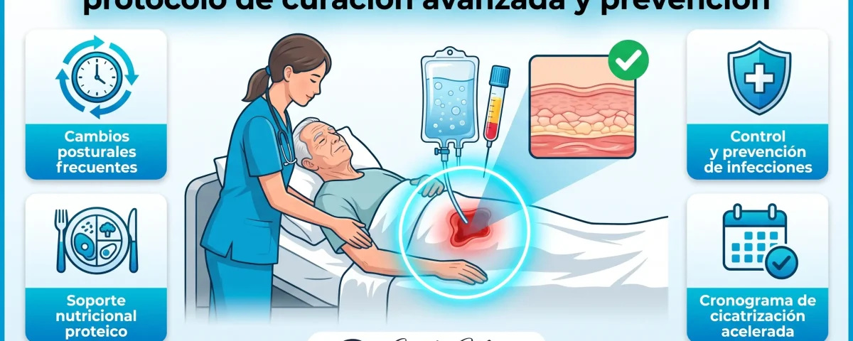 Úlceras por presión en pacientes encamados: protocolo de curación avanzada y prevención
