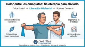 Dolor entre los omóplatos: fisioterapia para aliviarlo