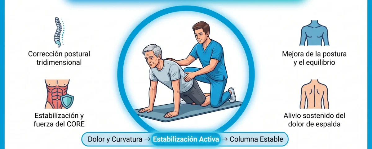 Escoliosis en adultos: fisioterapia para el dolor