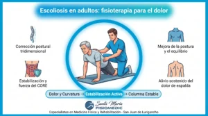 Escoliosis en adultos: fisioterapia para el dolor