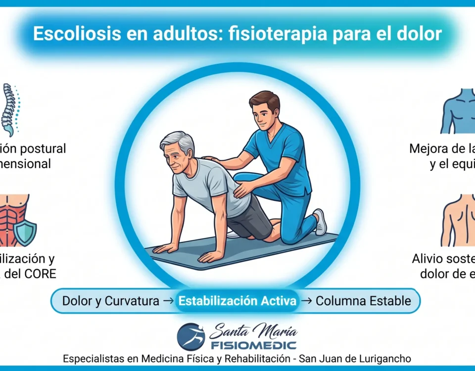 Escoliosis en adultos: fisioterapia para el dolor