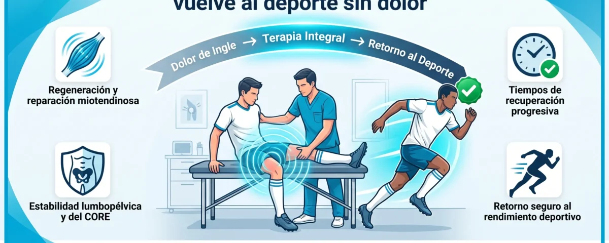 Lesión de aductores y pubalgia: vuelve al deporte sin dolor