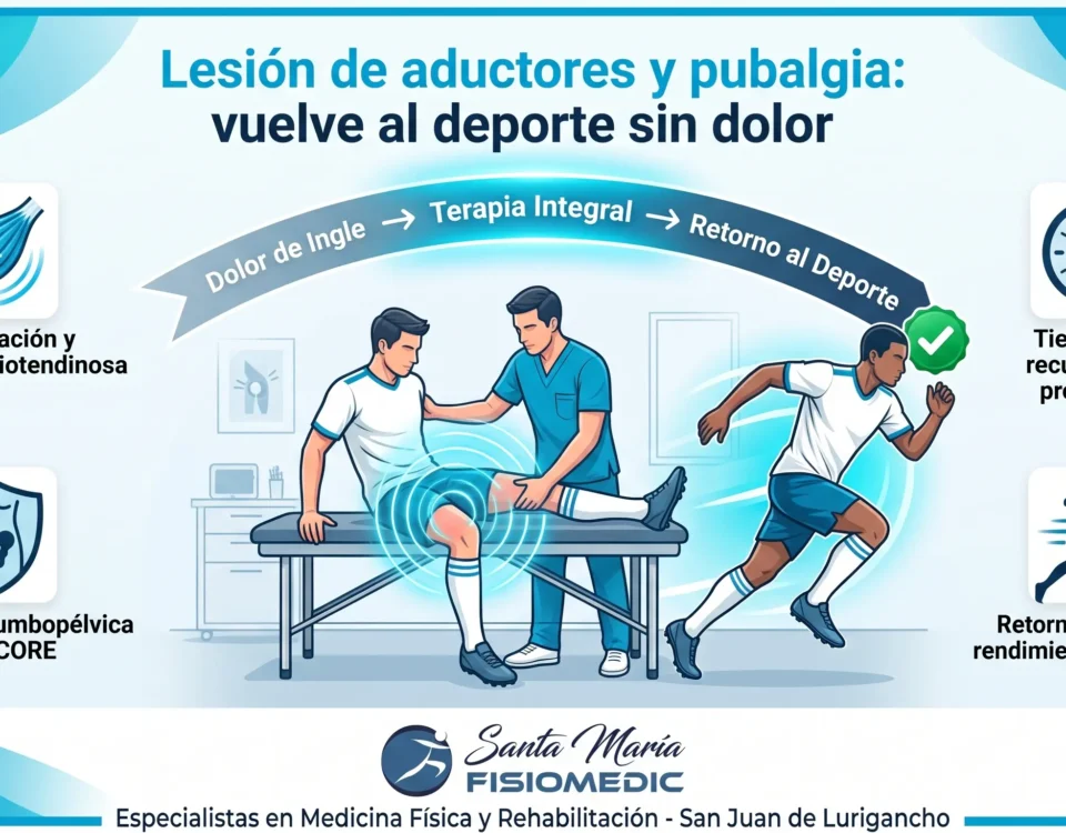 Lesión de aductores y pubalgia: vuelve al deporte sin dolor