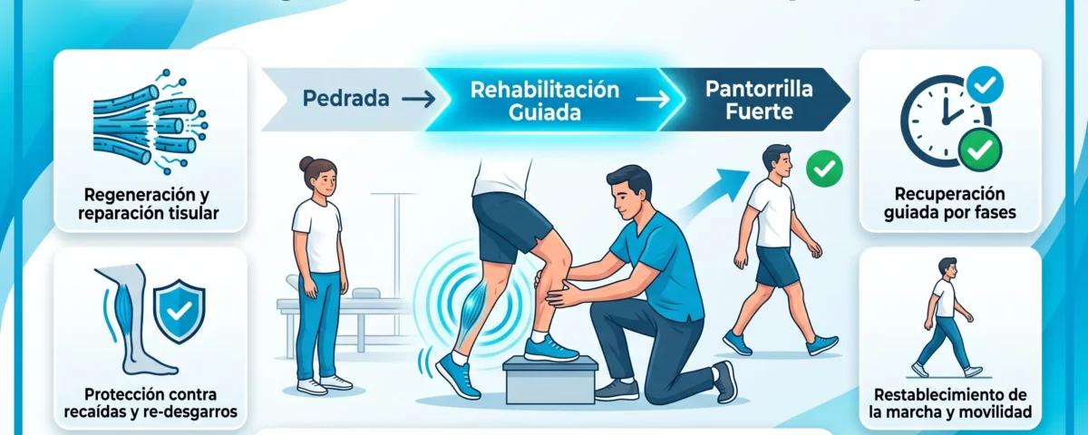 Rotura de gemelo: rehabilitación física paso a paso