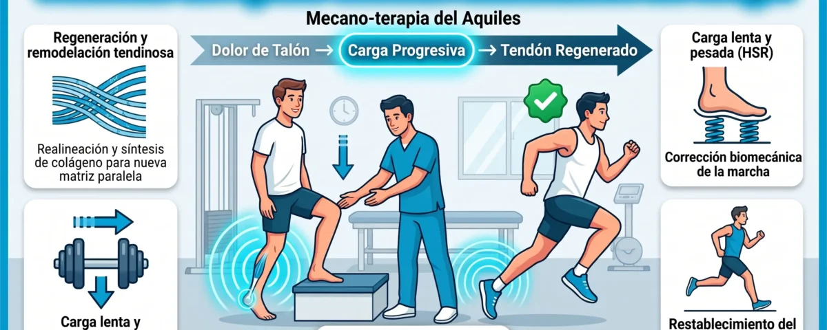 Tendinitis de Aquiles crónica: rehabilitación sin cirugía