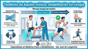 Tendinitis de Aquiles crónica: rehabilitación sin cirugía